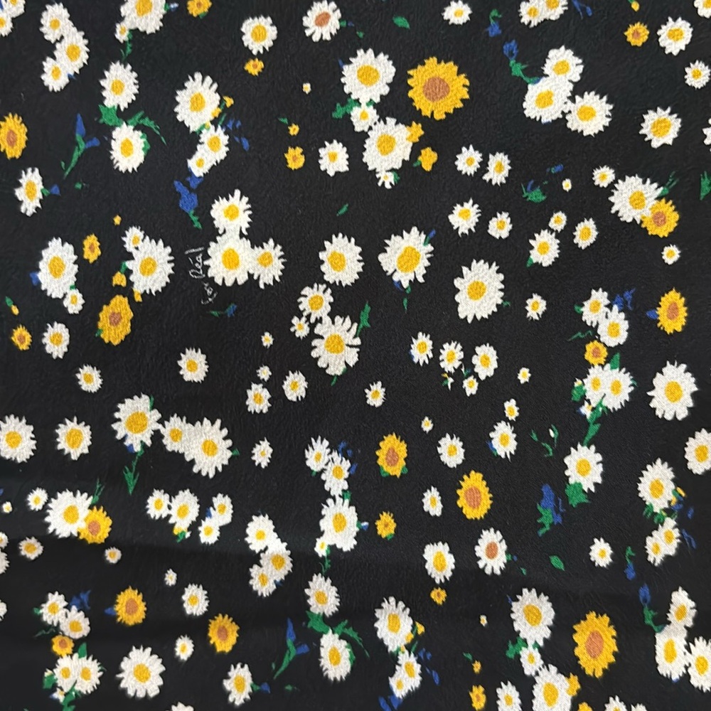 Lou Floral Black Maxi Silk Dress - Picture 11 of 14